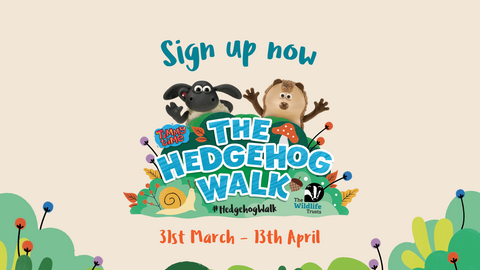 Hedgehog Walk Sign Up Banner