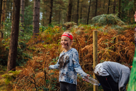 Child in woods